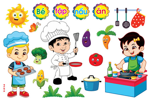Decal mầm non-GÓC PHÂN VAI-3 khổ to 127x80