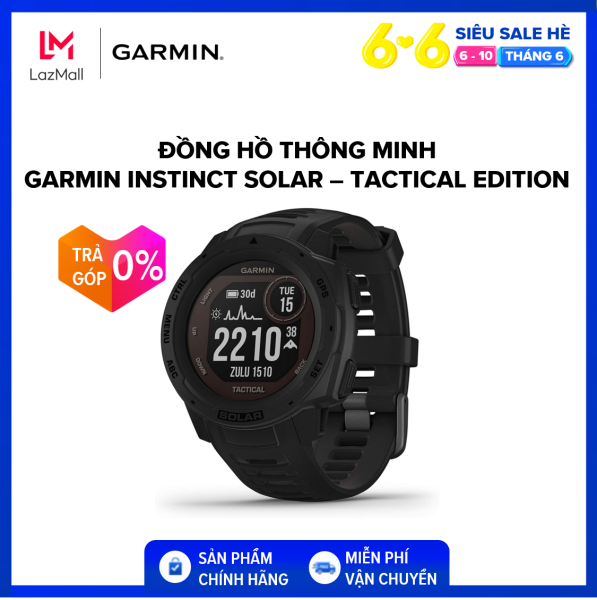 [Trả góp 0%]Đồng hồ thông minh Garmin Instinct Solar – Tactical Edition Hàng Chính Hãng Bảo Hành 12 tháng