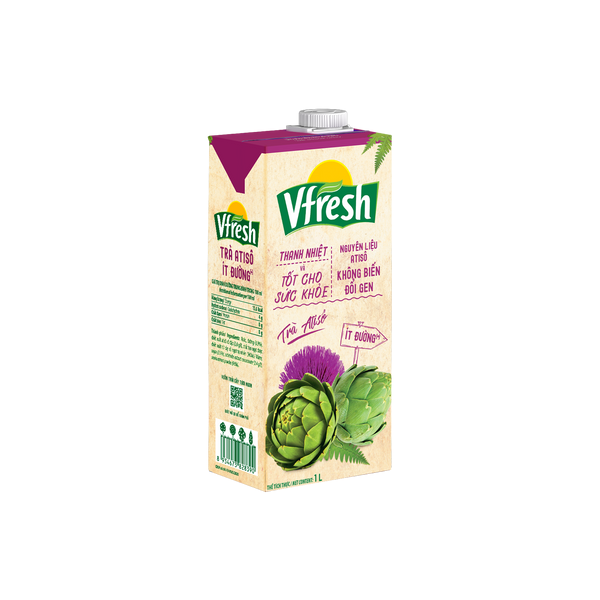 [COMBO 4 HỘP] Vinamilk Vfresh Trà Atiso Ít Đường 1L