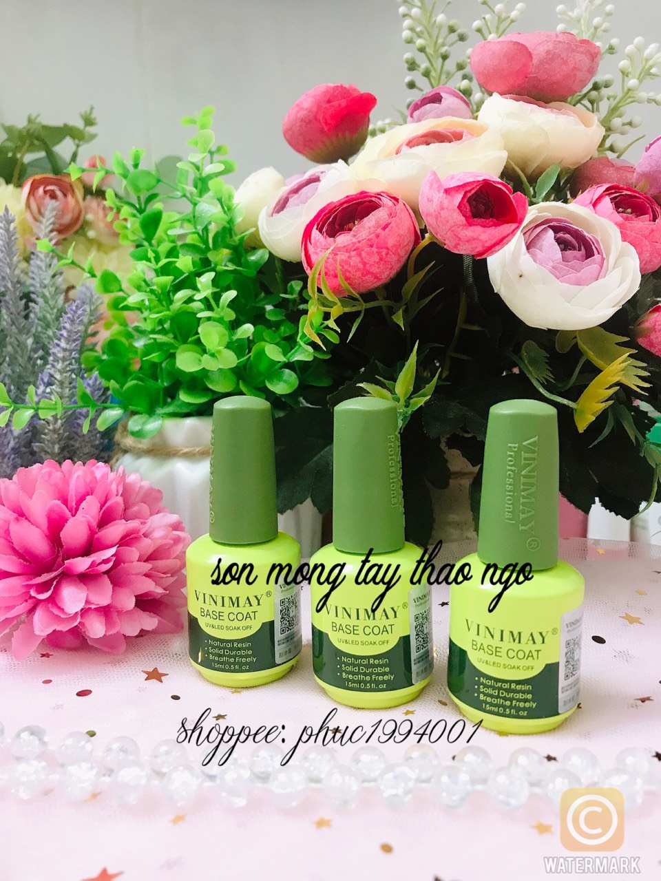 Vinimay Hàng Chính Hãng 15ml loại 1 ( Base, top, liên kết, kềm dầu, phá gel, giọt sương )