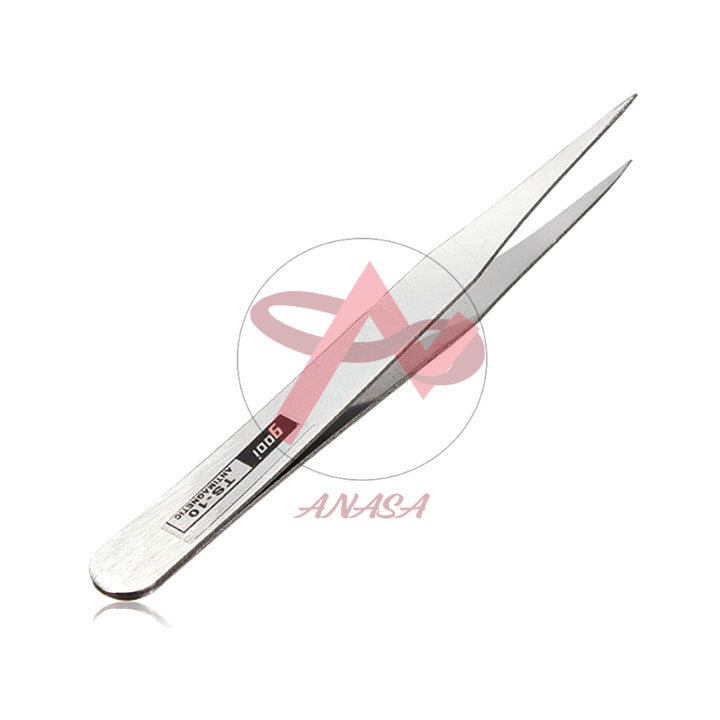 Nhíp kẹp linh kiện gooi trắng - loại thẳng ts-10