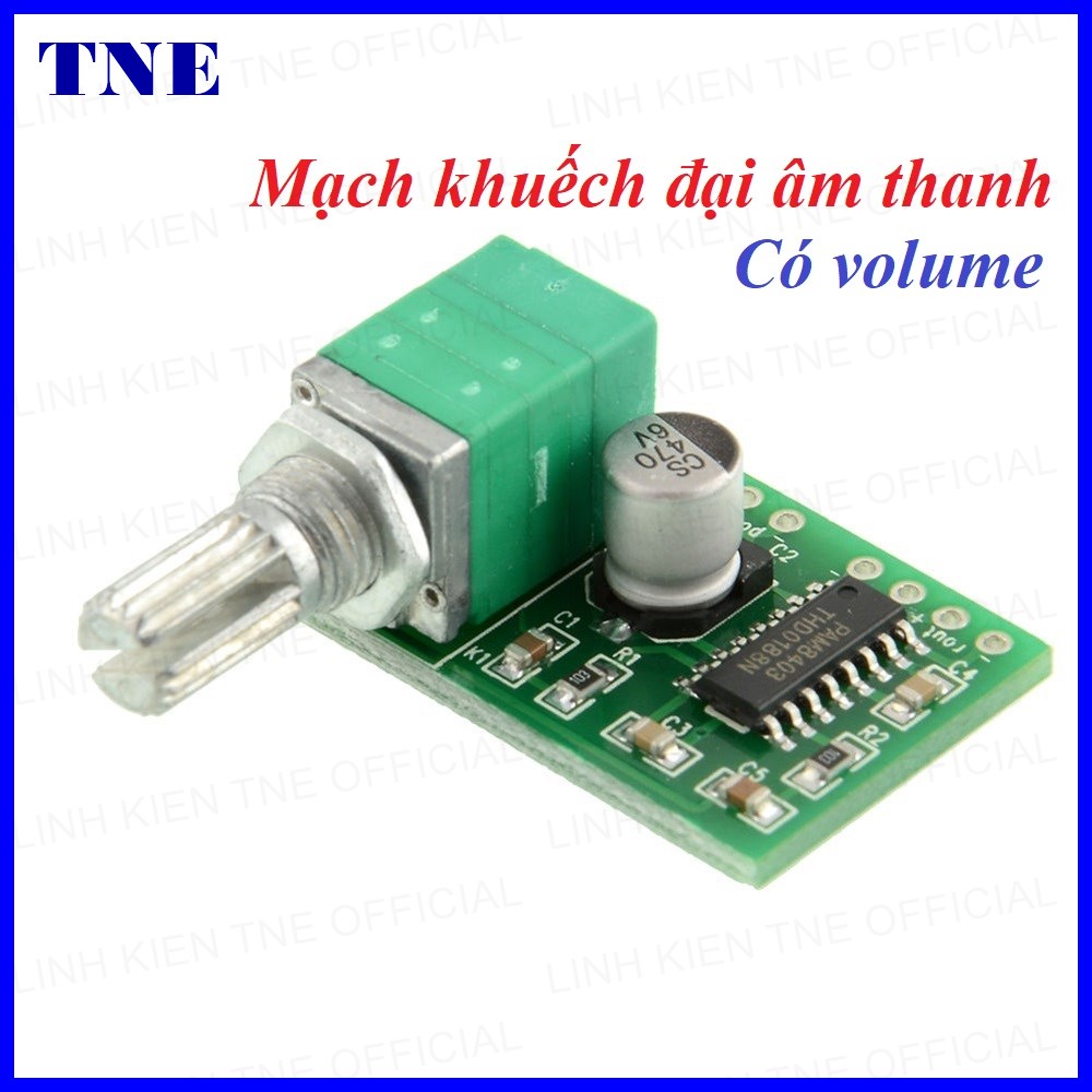 Mạch khuếch đại âm thanh PAM8403  (có chỉnh volume)