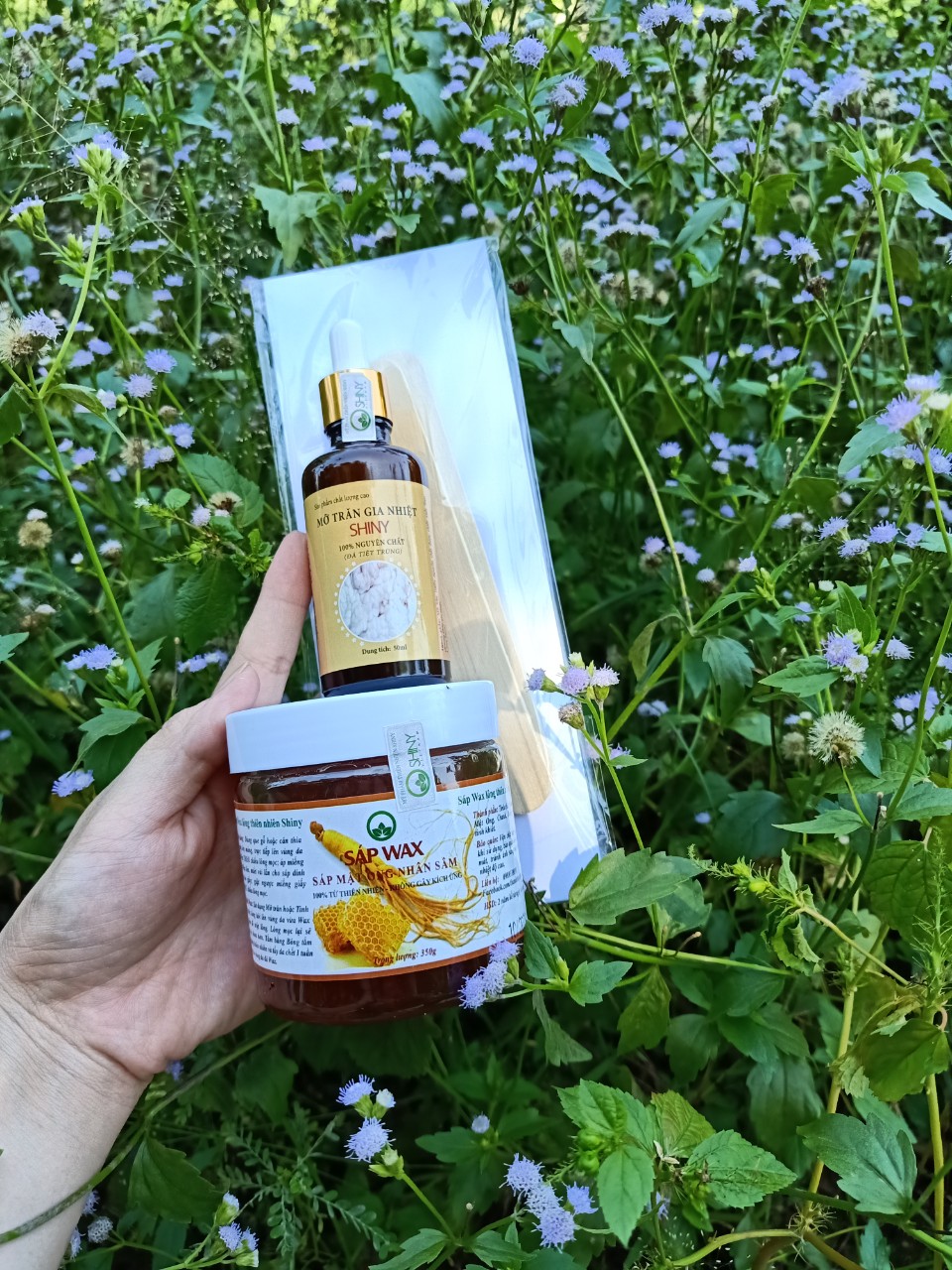 COMBO Sáp Wax Lông Lạnh(Nhân Sâm Shiny Handmade)
