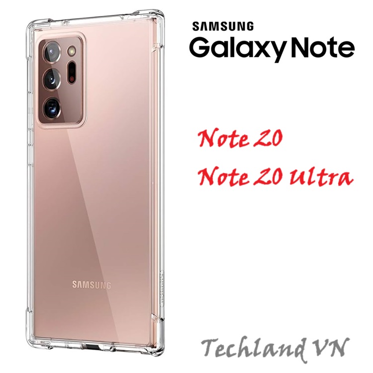Ốp Samsung Note 20 / Note 20 Ultra 5G - Dẻo Trong Chống Sốc Bảo Vệ Camera