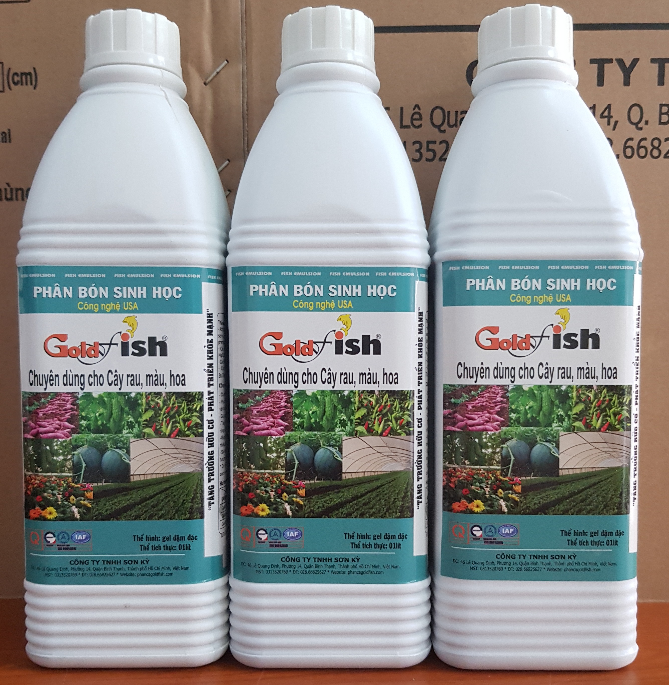 Phân bón Sinh học Goldfish danh cho cây rau, hoa kiểng