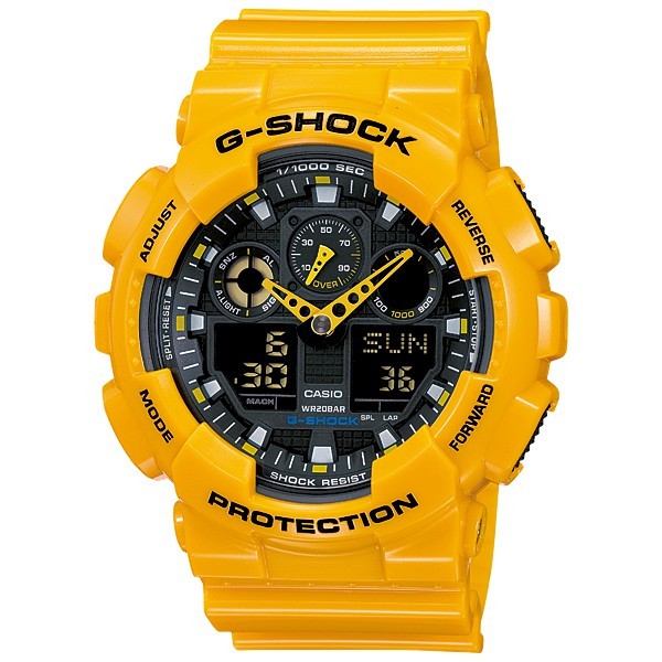 Đồng hồ Casio G-Shock Nam GA-100A-9A chính hãng  chống va đập, chống nước 200m - Bảo hành 5 năm - Pin trọn đời