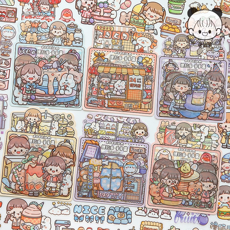 COMBO Sticker Dán Trang Trí Bình Nước