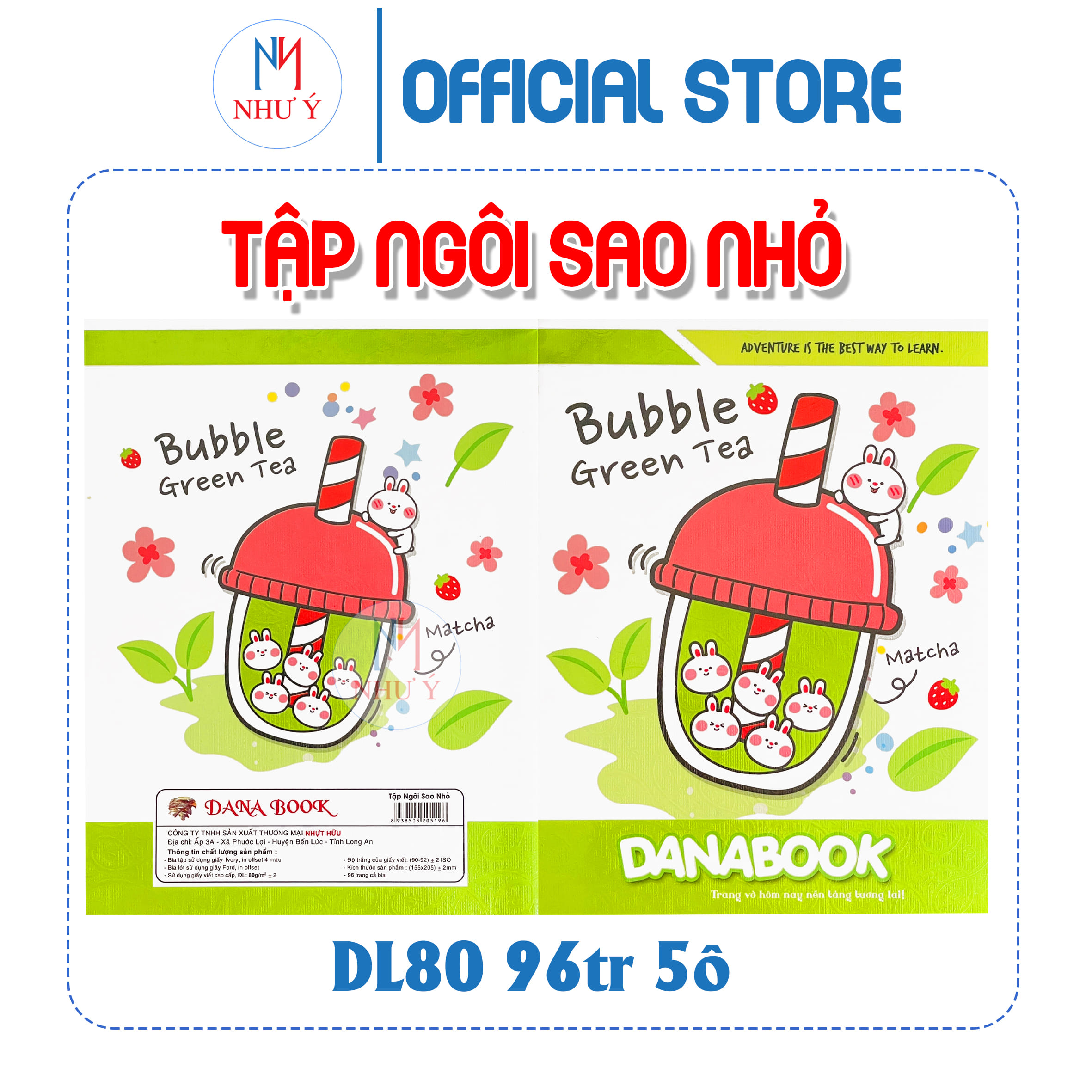 Tập Học Sinh 96 trang ABC DL 80 (4 ô ly - 5 ô ly)