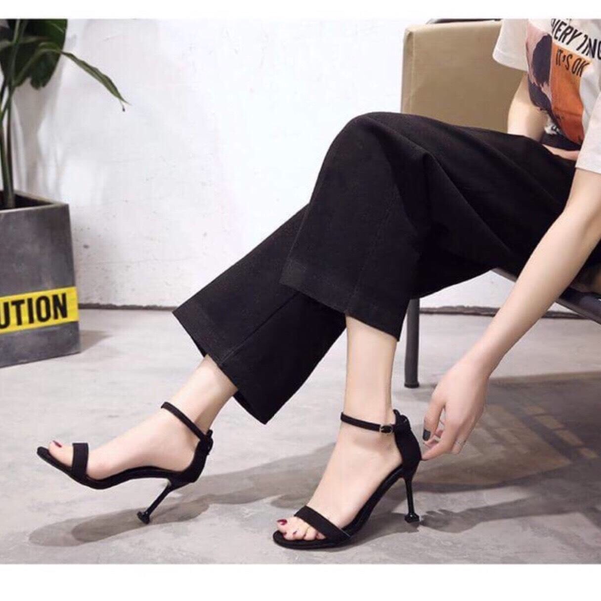 Giày cao gót 7 phân quai mảnh gót ly LT (SDKQ003)