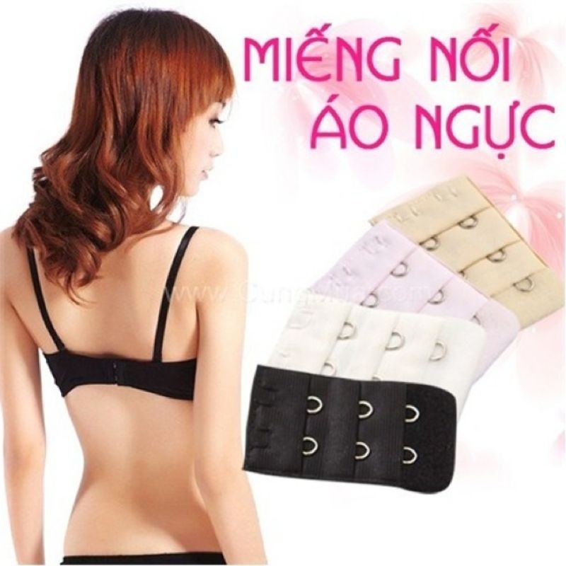 Móc nối áo ngực /dây nối rộng áo ngực, móc 2-3 nhiều màu