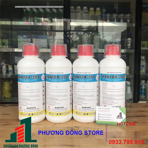 Thuốc diệt muỗi hantox 200 - chai 100ml, chai 1 lít