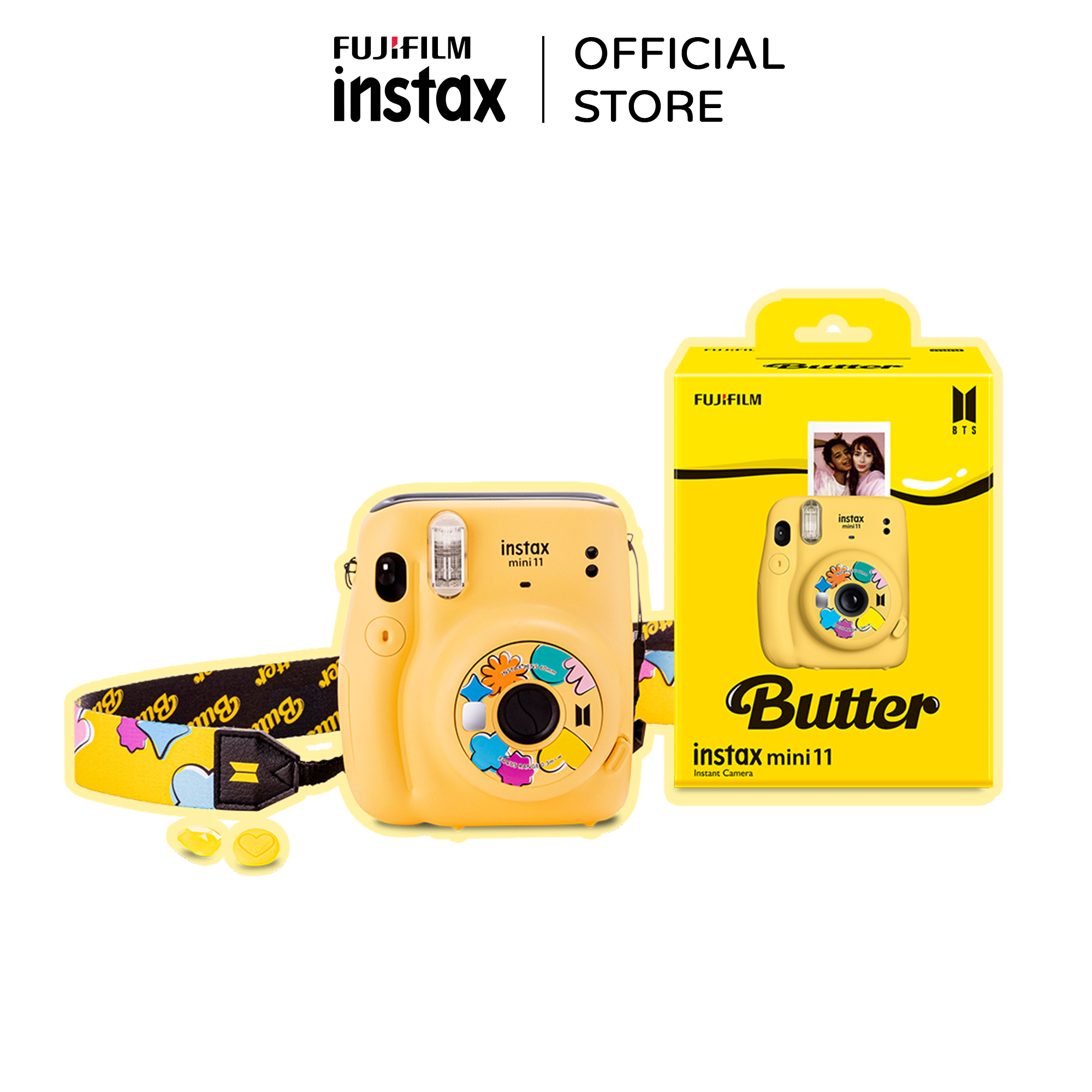 Máy Chụp Ảnh Lấy Liền - Fujifilm Instax Mini 11 BTS Butter Version