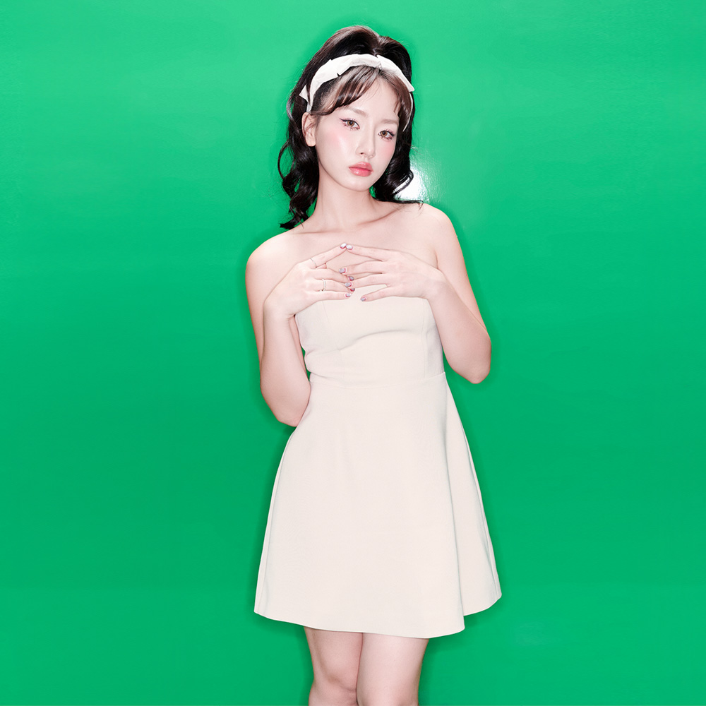 Dottie - đầm cúp ngực dáng a - beige - d0560