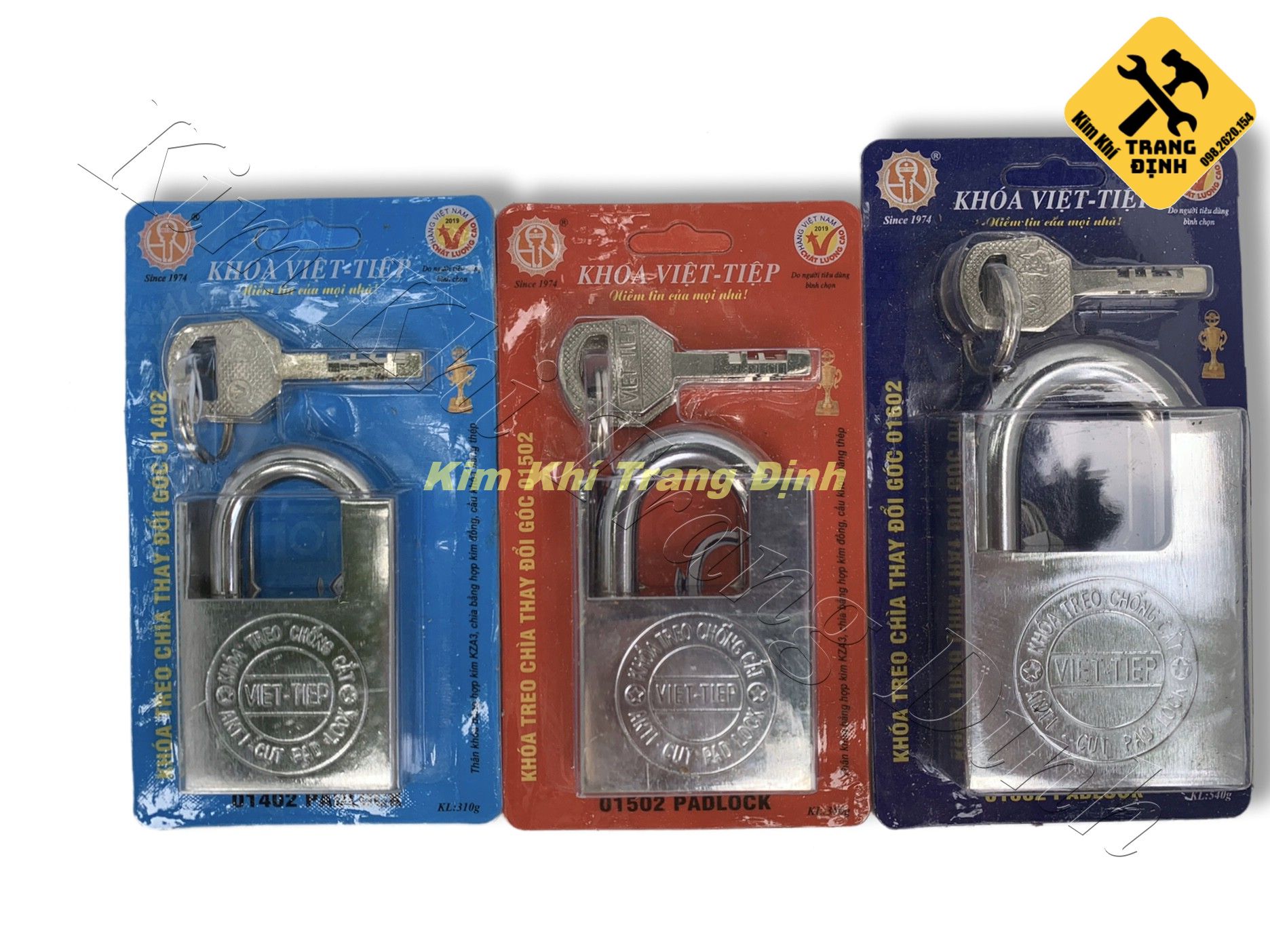 Khóa Chống Cắt Đủ Kích Cỡ Việt Tiệp
