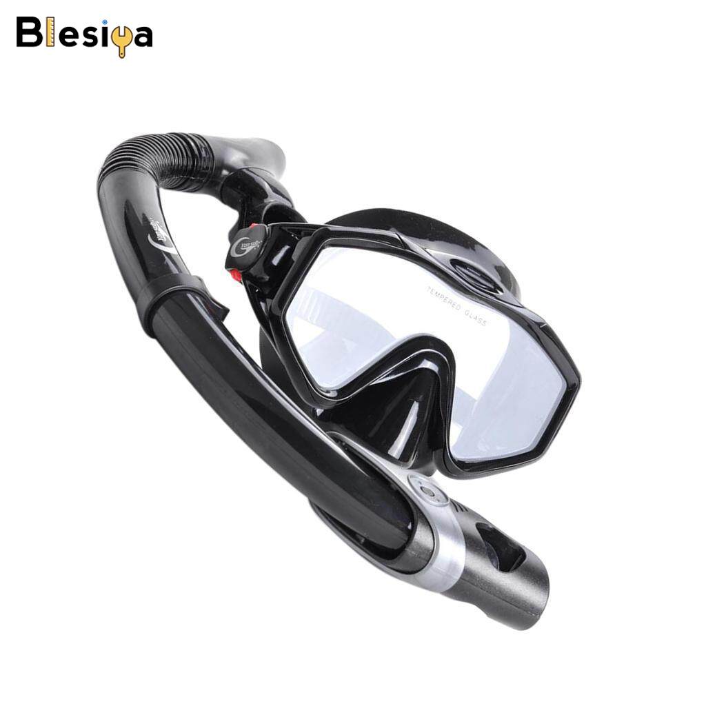 Blesiya bộ mặt nạ ống thở khô, kính bảo hộ thợ lặn chuyên nghiệp ống thở