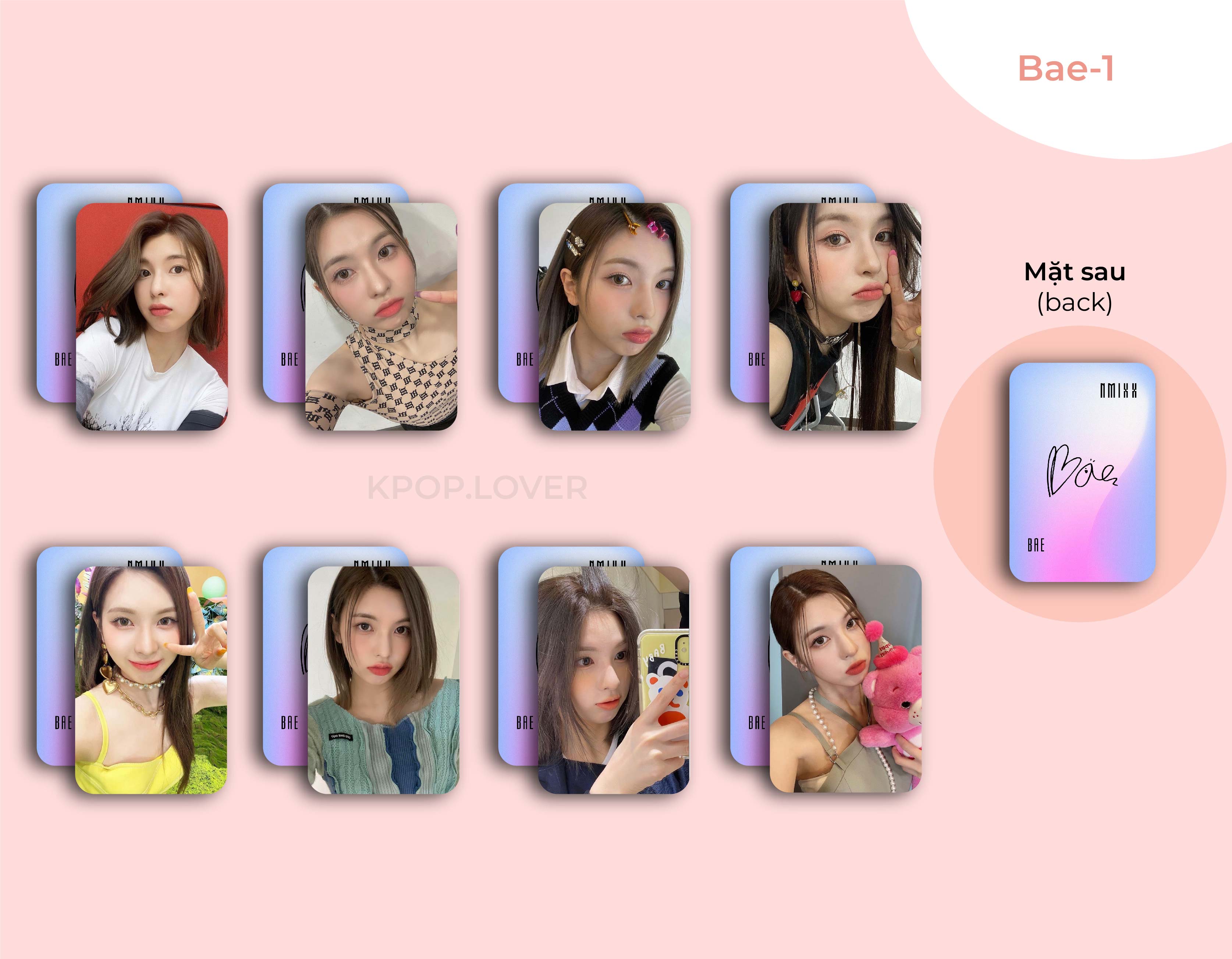 Set 8 card bo góc nmixx - đủ thành viên