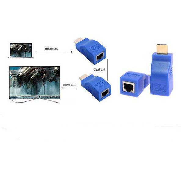 [HCM][Nhập ELMAY21 giảm 10% tối đa 200k đơn từ 99k]Bộ nối dài HDMI bằng dây LAN 30M  FB-Link