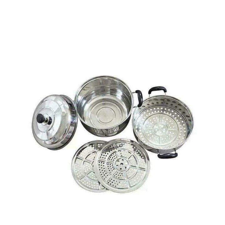 Nồi Hấp 3 Tầng Rộng 28Cm.