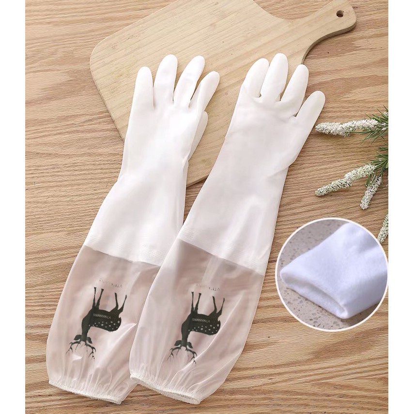 Bộ 3 gang tay rửa bát lót nỉ