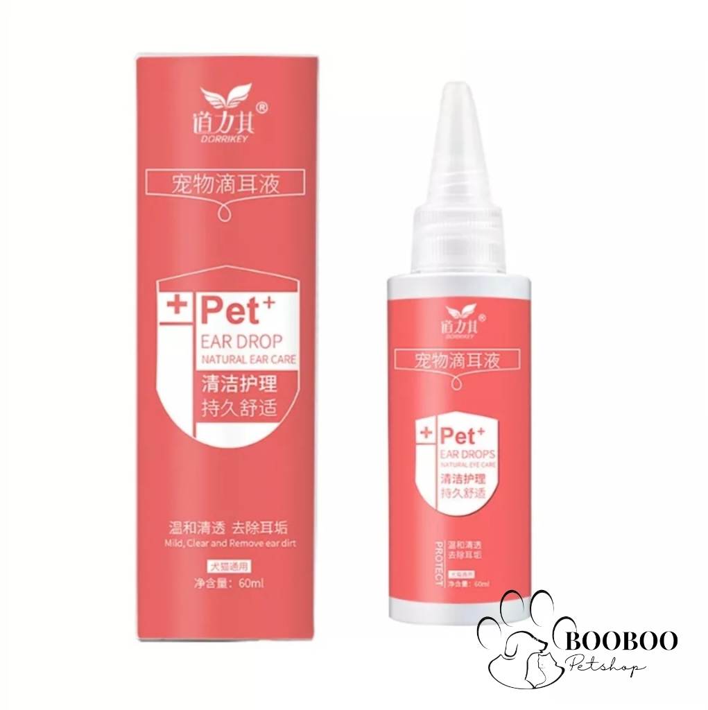 Dung dịch vệ sinh tai dorrikey cho chó mèo 60ml