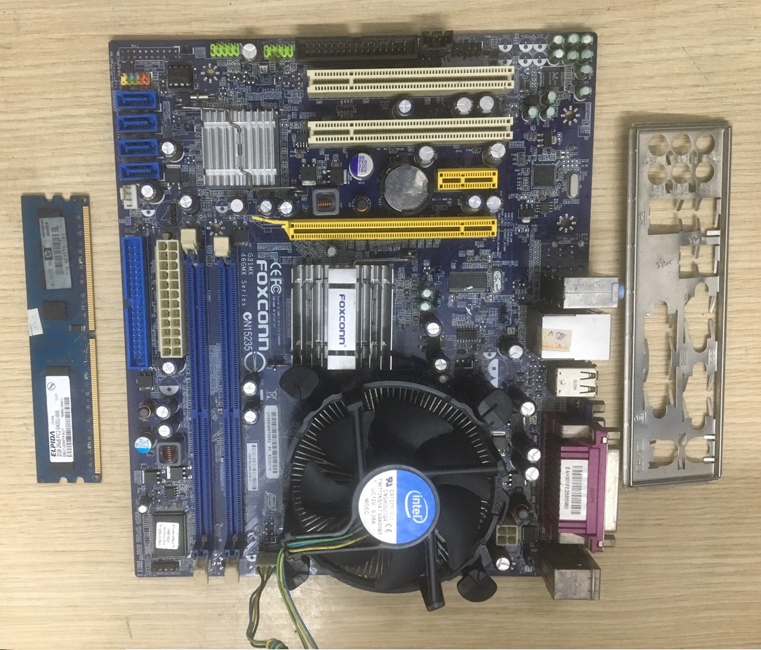 Main ( main +fe) / Combo main ( quạt, ram, cpu, main, chặn ) G31 cũ tháo case