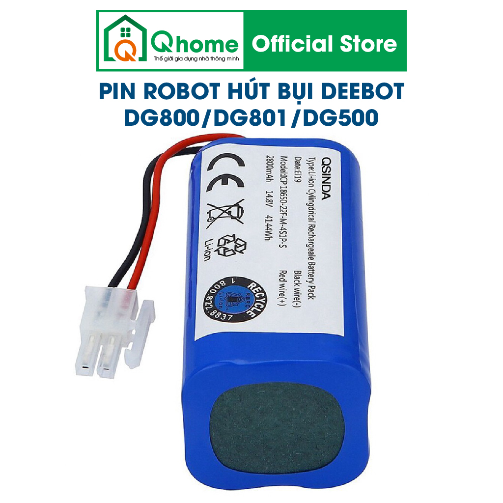 PIN ROBOT HÚT BỤI DEEBOT ECOVACS DG800- DG801- DG805
