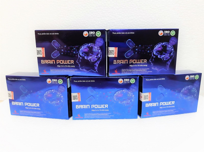 Combo 5 hộp Hoạt huyết dưỡng não Brain Power