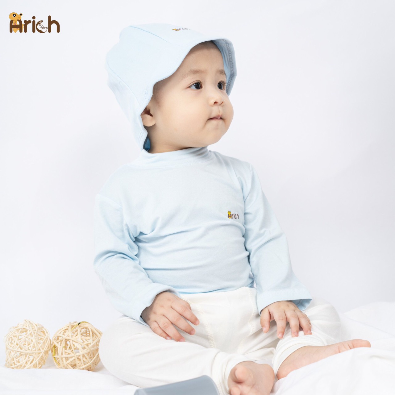 Áo  CỔ LỌ dài tay giữ nhiệt 3cm cho bé