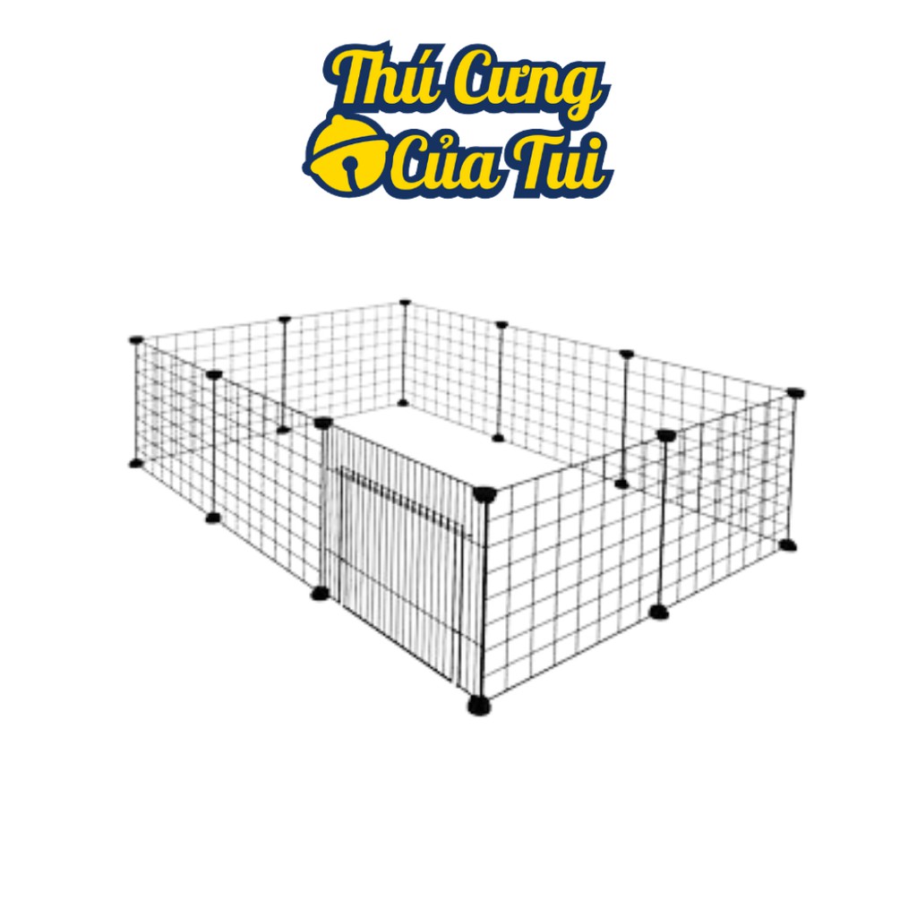 Combo lưới ghép chuồng quây thú cưng chó mèo - combo 10 lưới có cửa - thú cưng của tui