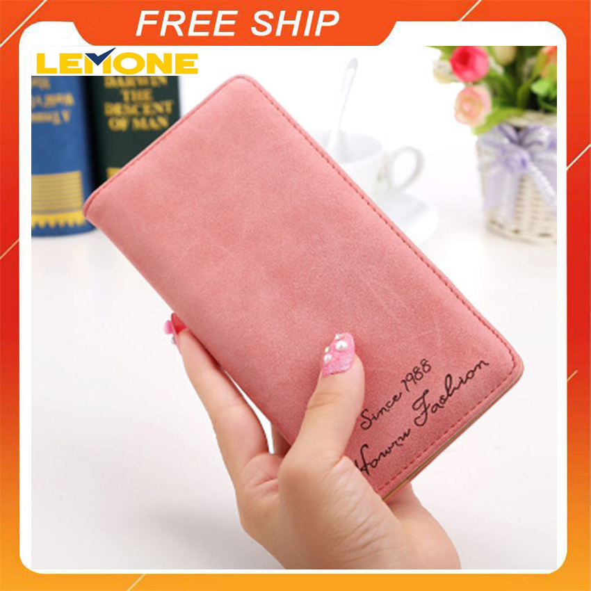 Ví nữ cầm tay da mềm thời trang Hàn Quốc- LEMONE