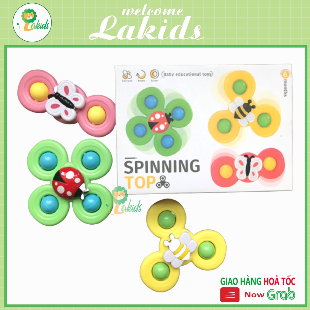 Bộ 3 đồ chơi con Quay Spinner hình côn trùng vui nhộn cho bé yêu. ĐTLV