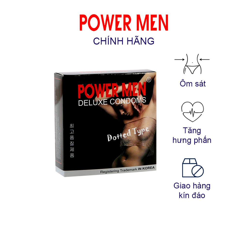 Bao cao su Tăng khoái cảm POWERMEN (9 Chiếc)