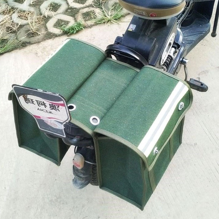 Túi vải vuông đựng đồ treo hông xe máy TH01