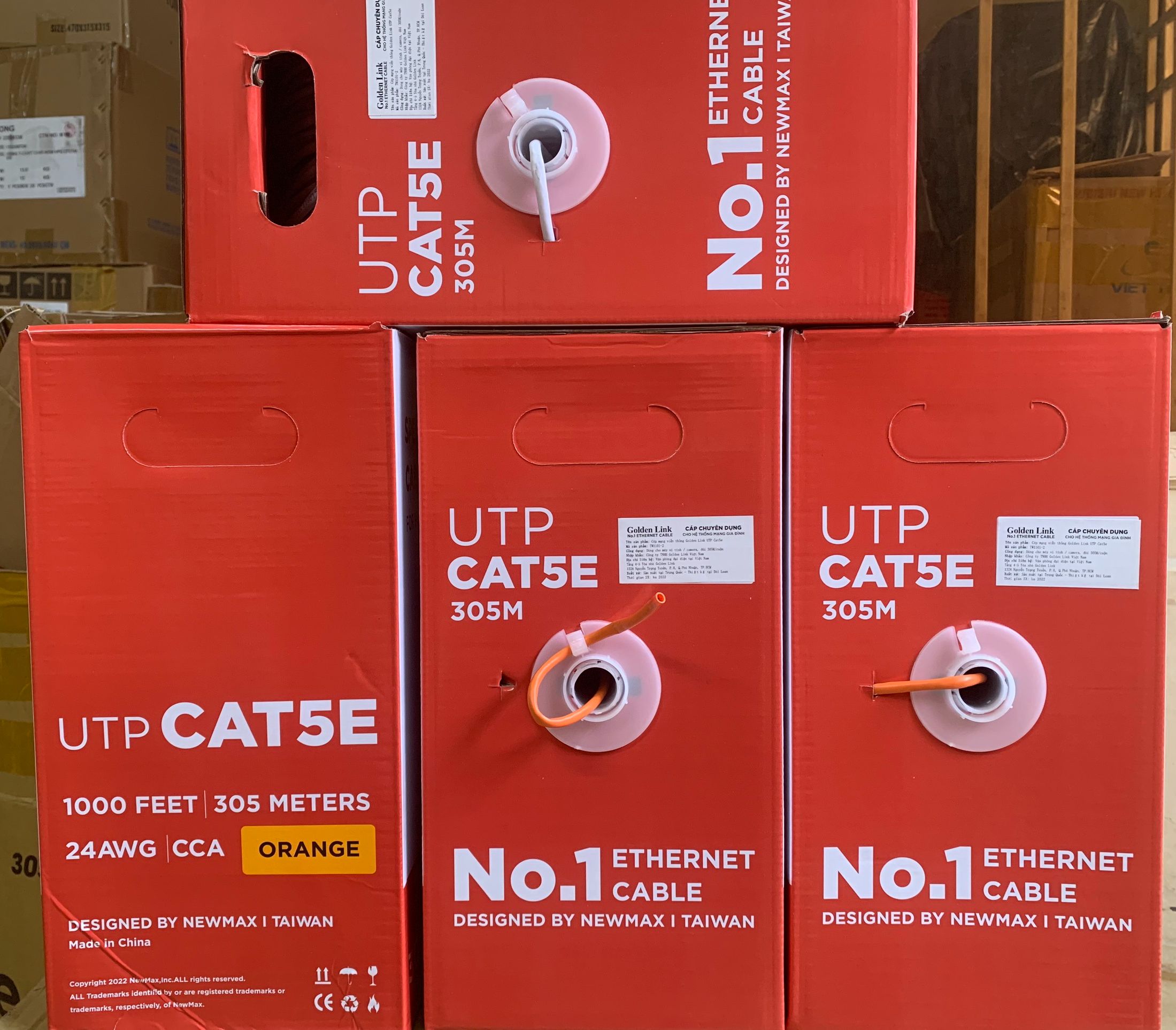 CÁP MẠNG GOLDEN LINK  UTP CAT 5E 305M