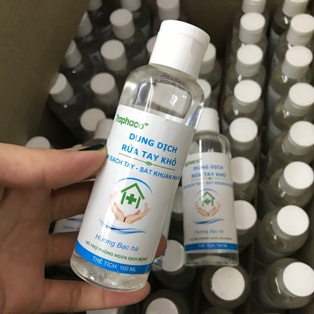 NƯỚC RỬA TAY KHÔ DIỆT KHUẨN TRAPHACO 100ML
