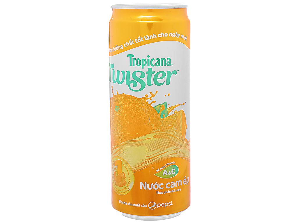 nước cam ép Twister Tropicana 320ml(thùng 24 lon)
