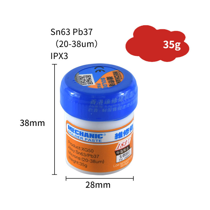 Thiếc bột Mechani Solder Paste XG-50 35g