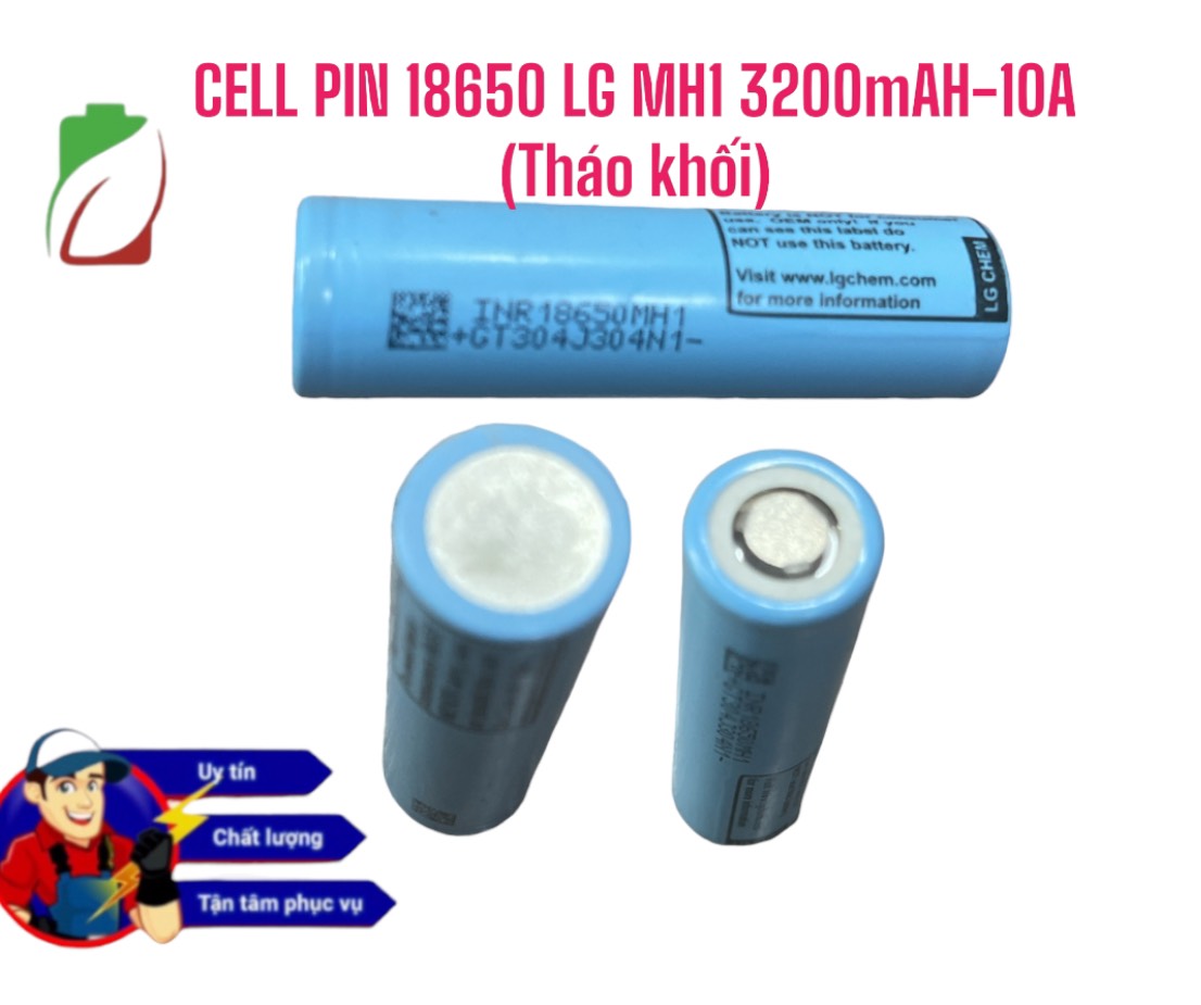 Cell pin 18650 lg mj1 3500mah xả 10a 28mω - 30mω & cell pin lg mh1 3200mah 10a 30mω - 32mω