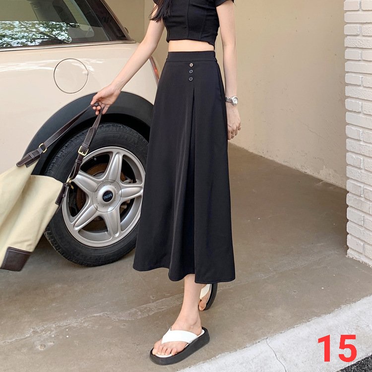 Chân Váy Ulzzang Xếp Ly Dáng Dài - Dư Tú Lệ