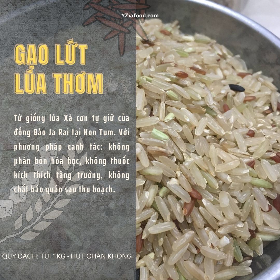 GẠO LỨT LÚA DẺO THƠM 1KG HẠT CƠM THON DÀI, NHAI NGỌT CƠM, DẺO NHẸ CHẮC HẠT