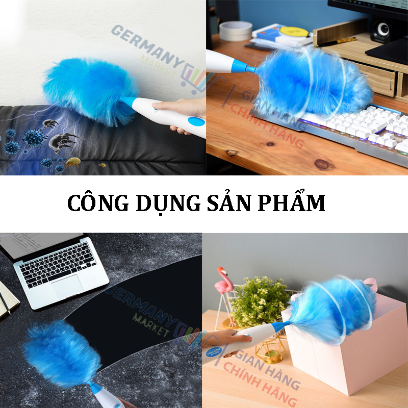 Chổi Quét Bụi Tĩch Điện Tự Động Xoay 360 Độ, Chổi Lau Bụi Spin DUSTER Thông Minh Đa Năng Chức Năng, Lau Đồ Gỗ, Bàn Thờ, Máy Tính, Ô tô Tiện Lợi, Chổi Lông Gà, Chổi Phất Trần, Dụng Cụ Vệ Sinh Lau Chùi Nhà Cửa  - Giadungbv247