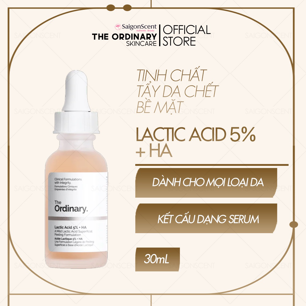 Tinh chất sáng mịn da The Ordinary Lactic Acid 5% + HA ( 30mL )