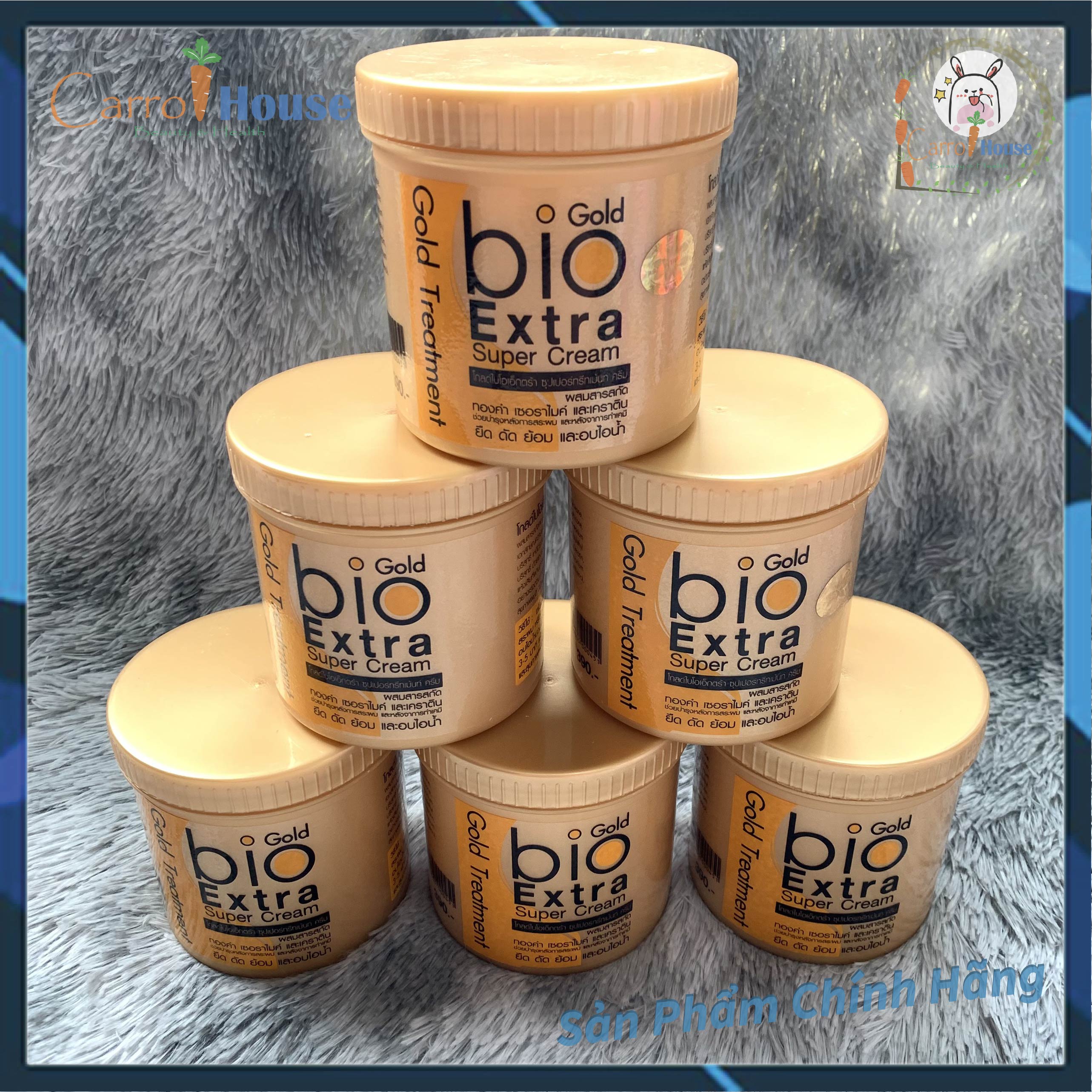 Ủ tóc Bio Gold Extra Super Cream hũ 500ml Thái Lan