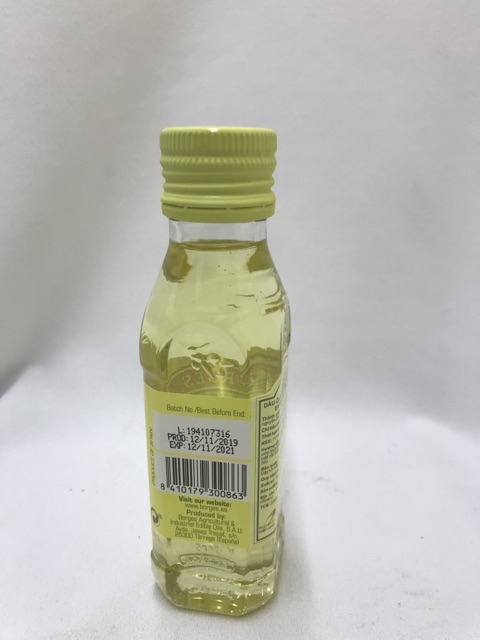 Dầu oliu extra không mùi nhãn hiệu borges 125ml