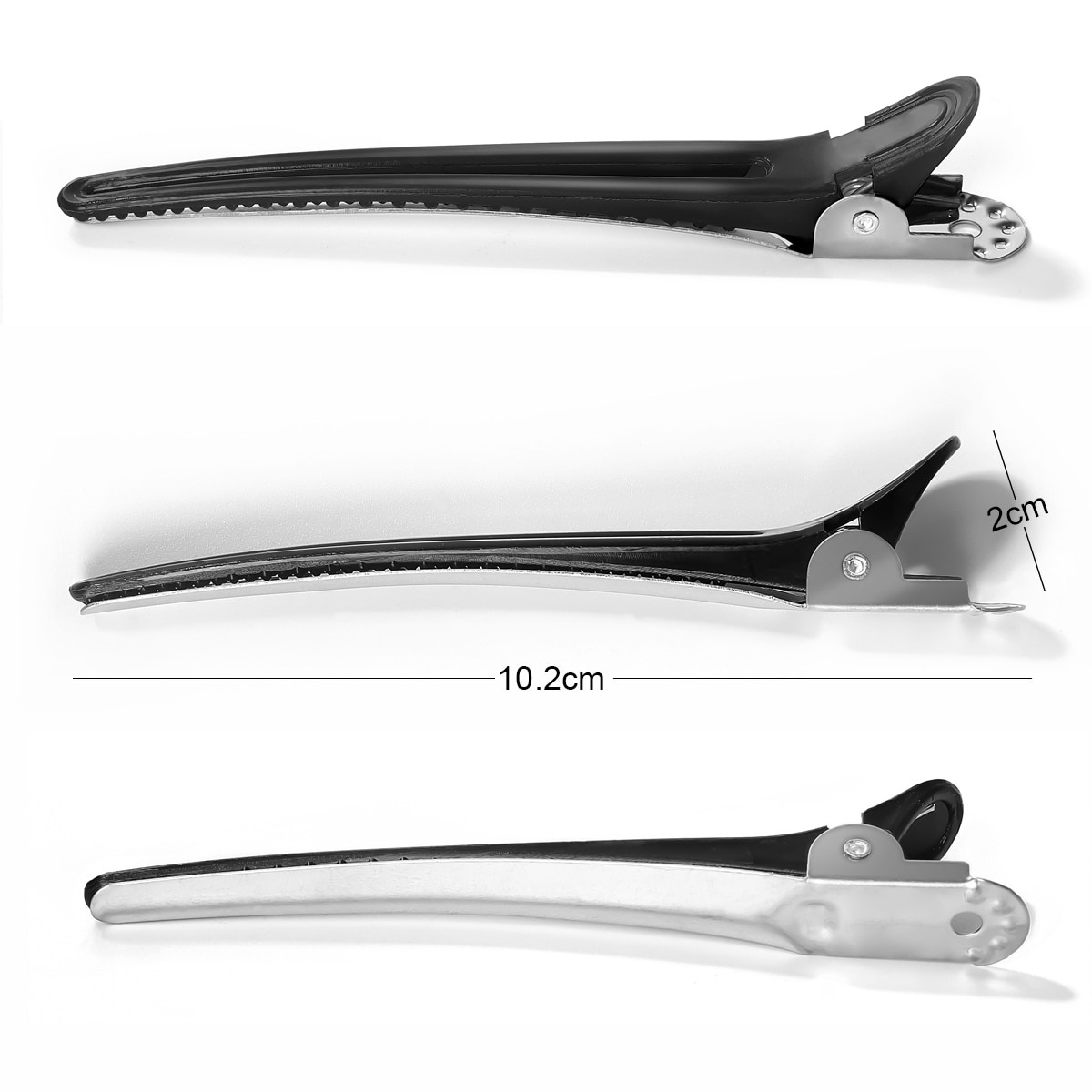 Bộ 6 Món Kẹp Mỏ Vịt Cho Thợ Cắt Tóc Kẹp Tóc Làm Tóc Dụng Cụ Salon