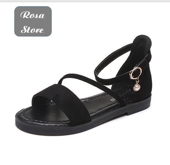 [HCM]Giày sandal chéo 1 dây Rosa SD-0139