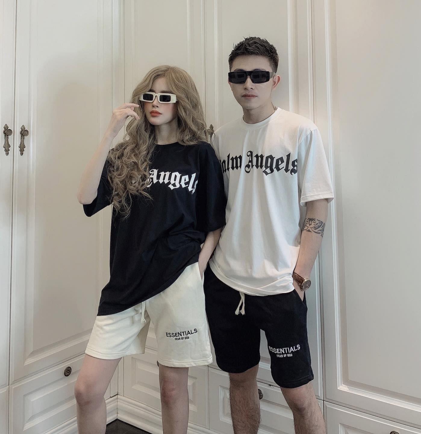 Áo thun cotton unisex big size palm angel