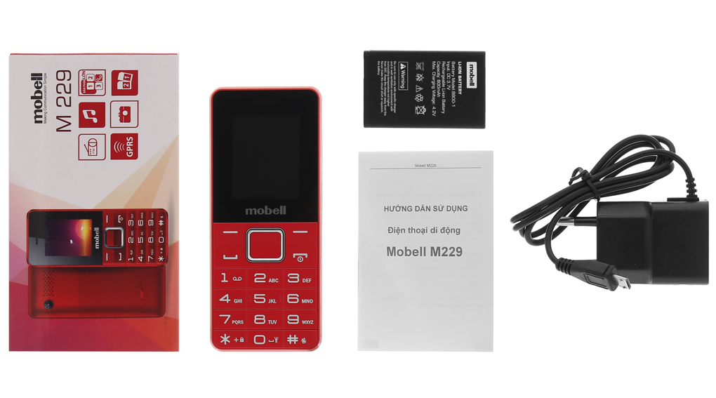 Điện thoại Mobell M229 - Chính hãng (bảo hành 12 tháng)