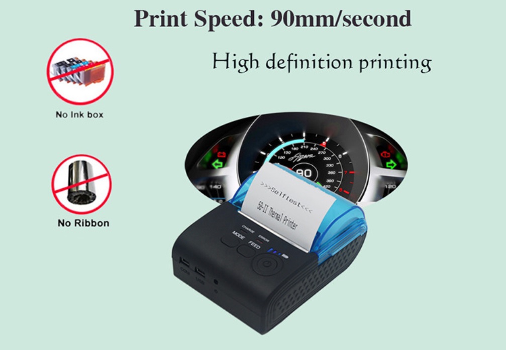 Máy in nhiệt mini cao cấp Bluetooth 4.0