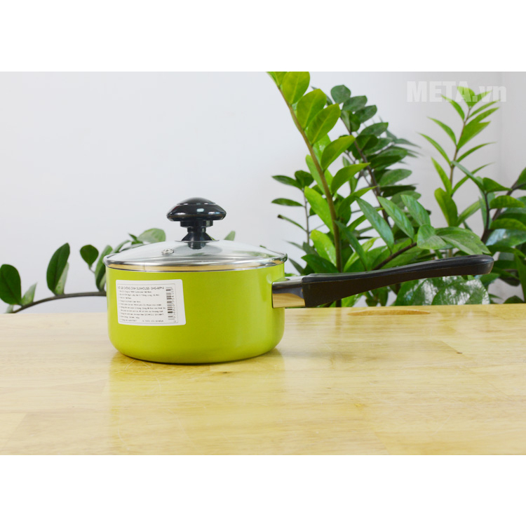 Nồi quấy bột siêu chống dính sunhouse hợp kim nhôm 14cm cao cấp-bh 12 tháng